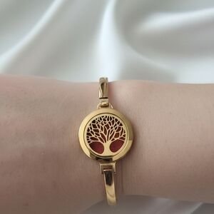 Gold and Red Tree of Life Incence Bracelet